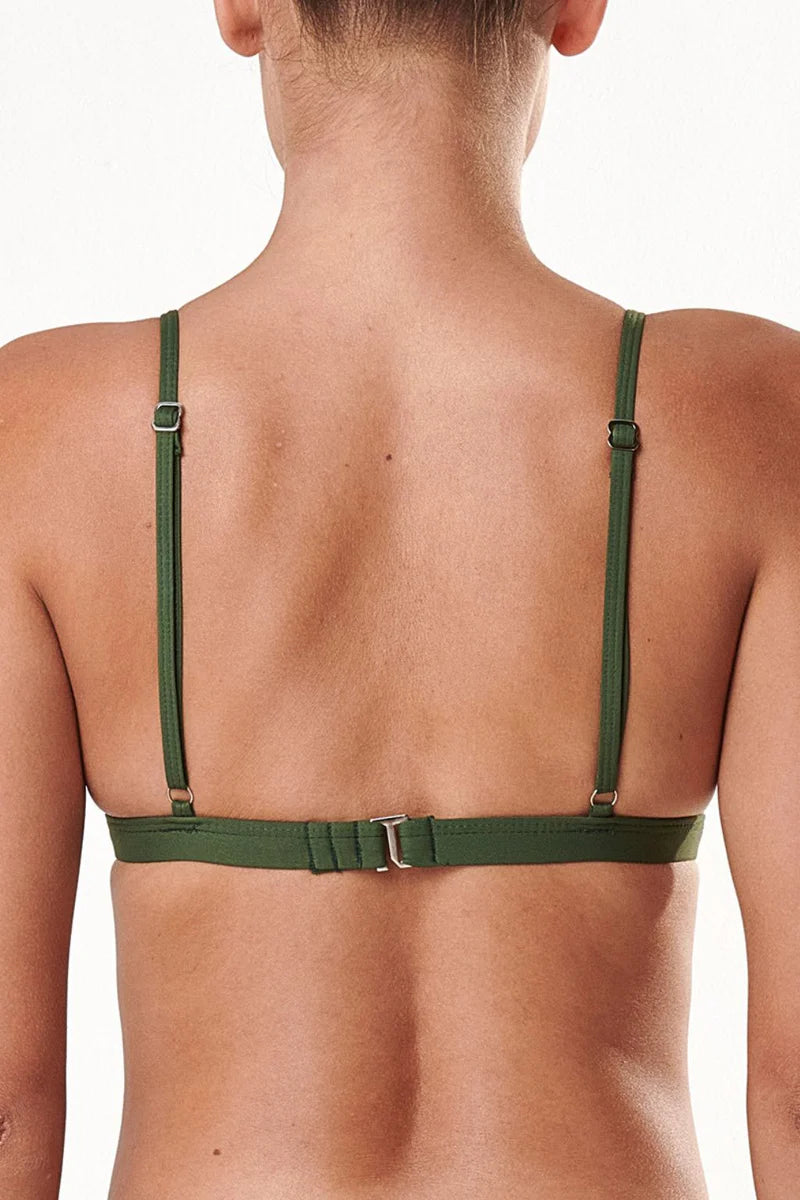 Elara Bikini Top (Dark Green)