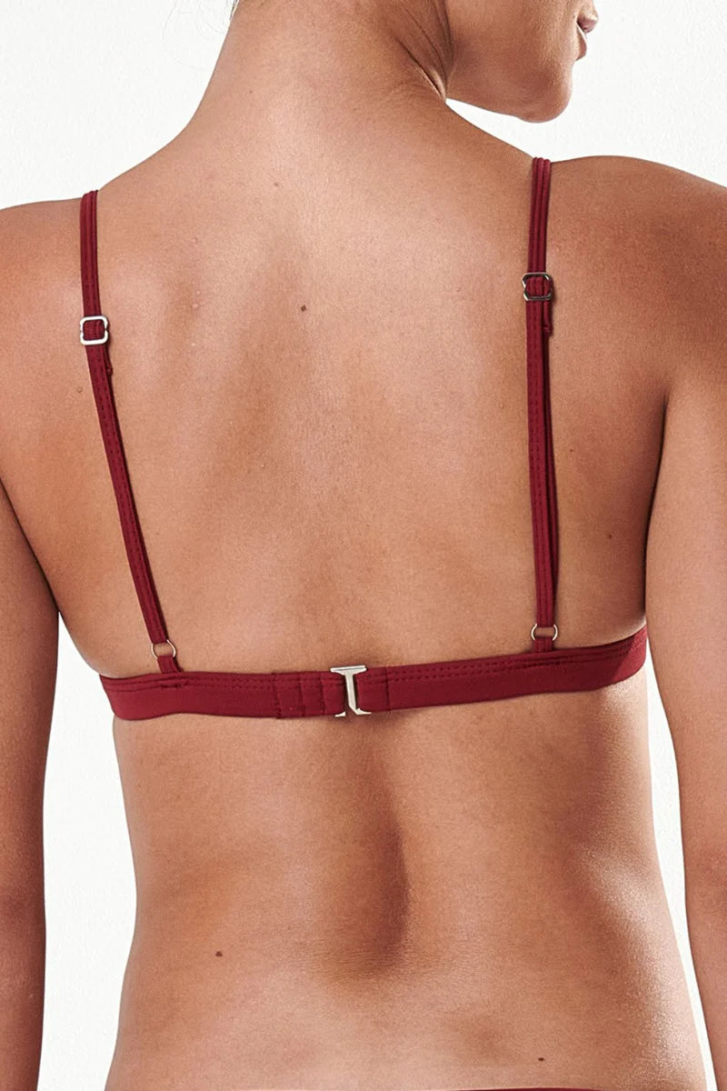 Elara Bikini Top (Cherry)
