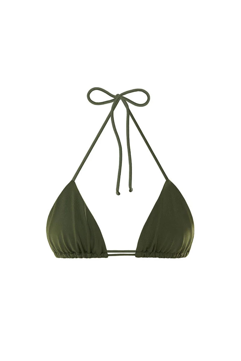Serena Bikini Top (Dark Green)